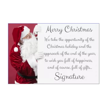 happy card wishes christmas elegant santa claus white 