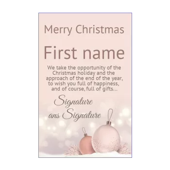 happy card wishes christmas pastel ball rose 