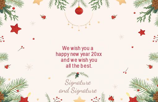 Card Wishes Best New Year template