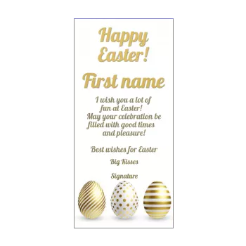 card wishes easter party golden egg 
