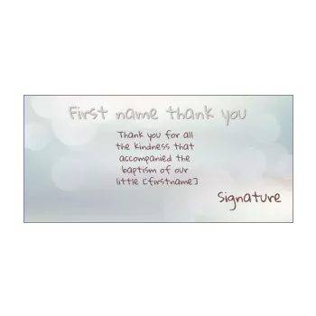 card thanks baptism light thank you white 