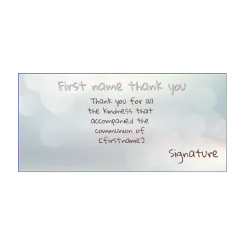 card thanks communion light thank you white 