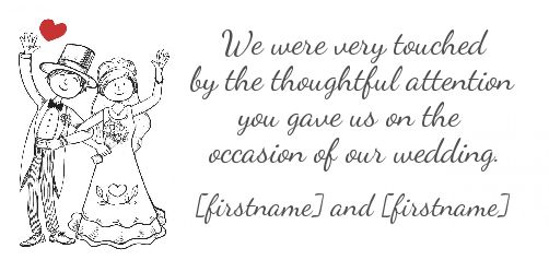 Wedding Card Thanks Heart Black free template
