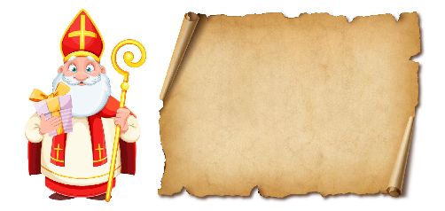 Happy Card Wishes Saint Nicolas free template