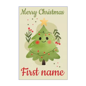 happy card wishes christmas drawing fir green 