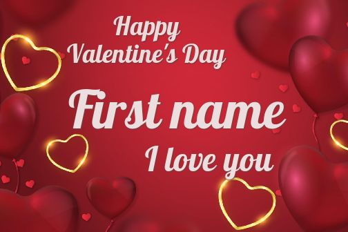 Card Wishes Valentine S Day free template