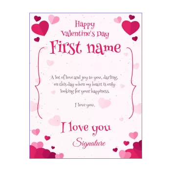 card wishes valentine s day heart red rose 