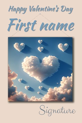 Card Wishes Valentine S Day free template