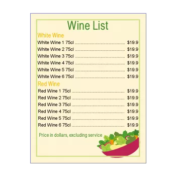 card restaurant beer vegetable wine yellow alcohol 