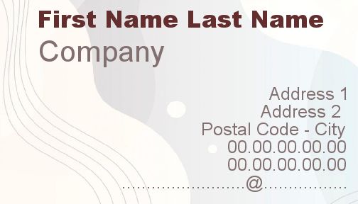 Business Card Pastel Abstract Blue free template