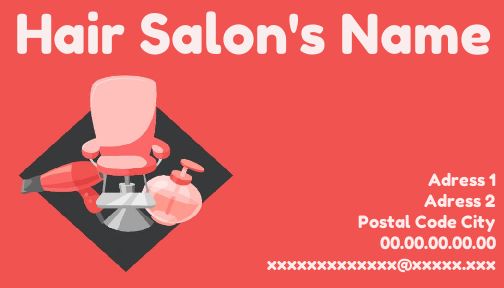 Business Card Hairstyling Perfume Grey free template