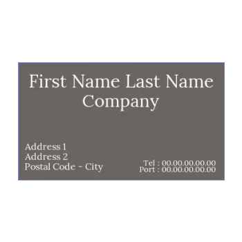 business card grey 