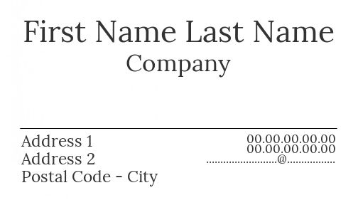 Business Card Black free template