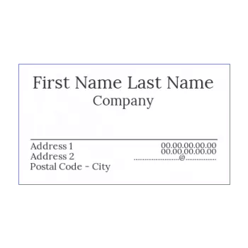 business card line black 