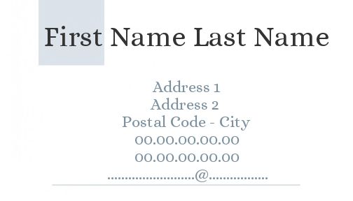 Business Card Line Blue free template