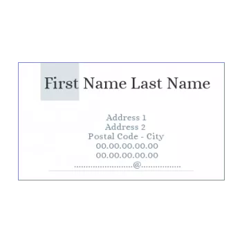 business card line blue 