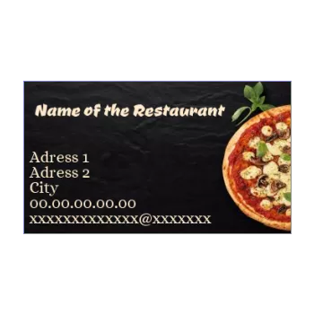 business card restaurant pizza slate 