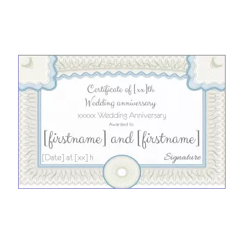 birthday wedding certificate nuptials 