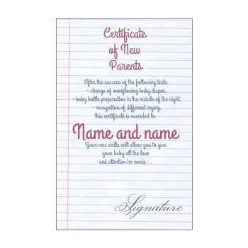certificate birth letter white parents 