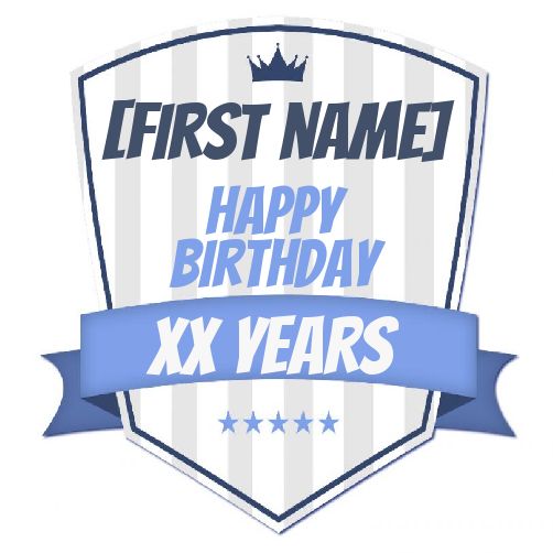 Label Gift Blue free template