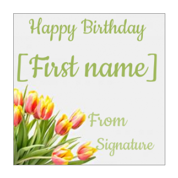 Gift Label Birthday free templates on Greetings-Discount