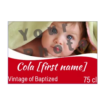 label bottle baptism coca red 