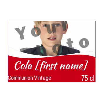 label bottle communion coca red 