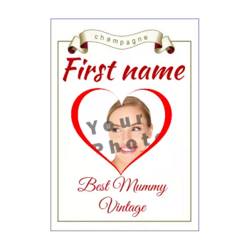 label bottle best mom champagne party heart red alcohol 