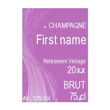 label bottle retirement mauve rose women 