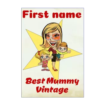 label bottle best mom party star drawing 