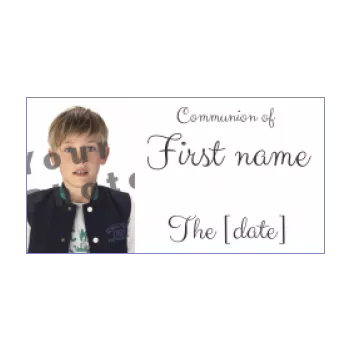 favor label gift communion white 