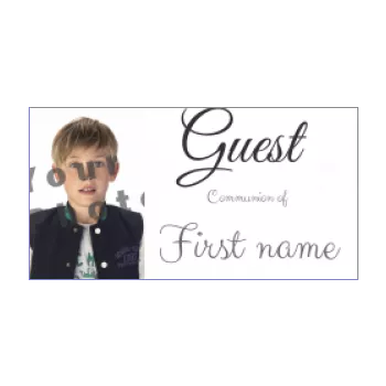 label gift communion white 