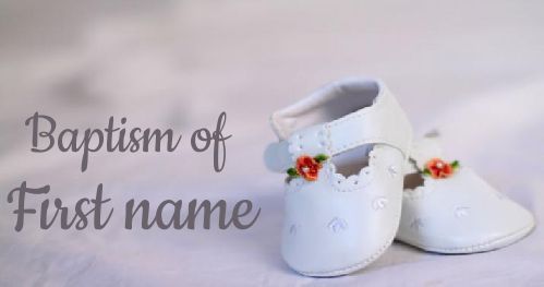 Label Baptism Gift Girl Mauve template