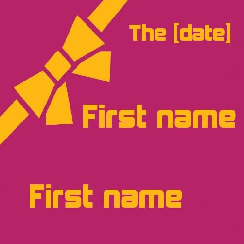 Wedding Label Gift free template