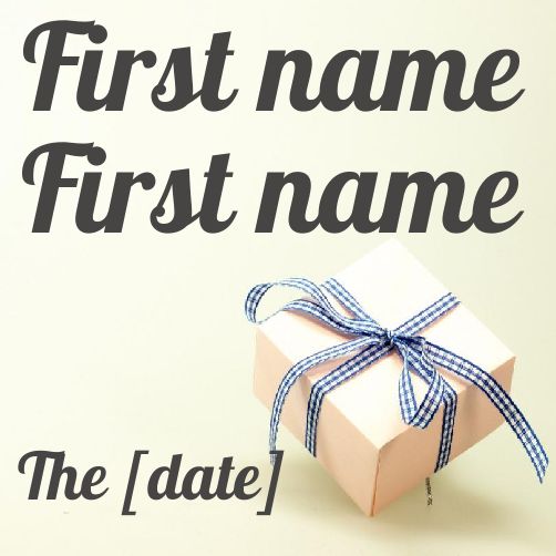 Wedding Label Gift free template
