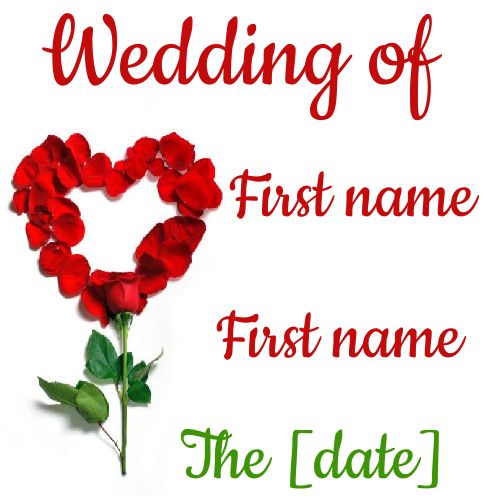Wedding Label Gift Flower free template