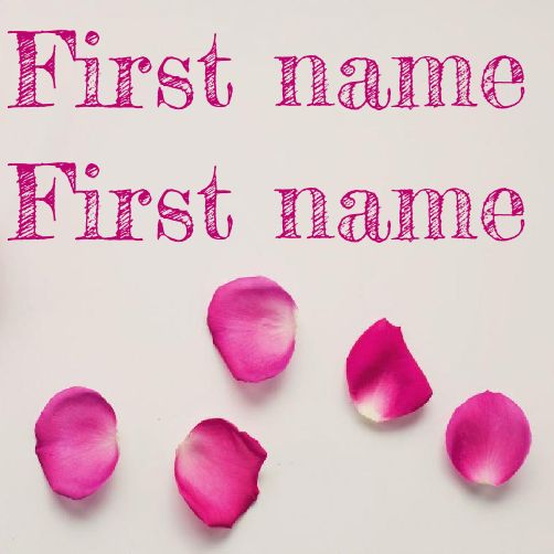 Wedding Label Gift Flower free template