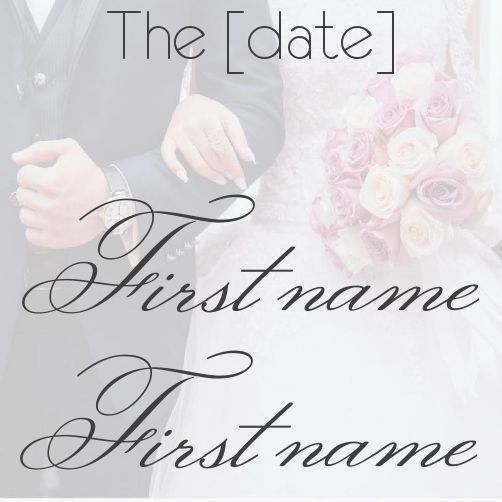 Wedding Label Gift free template
