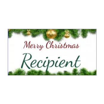 label gift christmas ball fir 