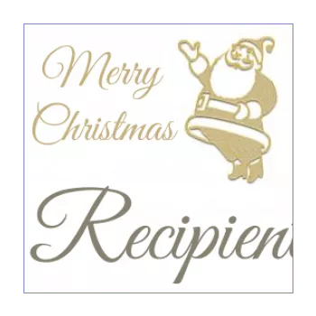 label gift christmas santa claus yellow 