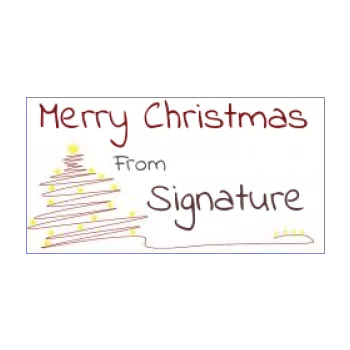 label gift christmas drawing fir red star 