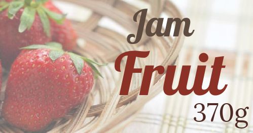 Label Jam Strawberry Fruit Brown free template