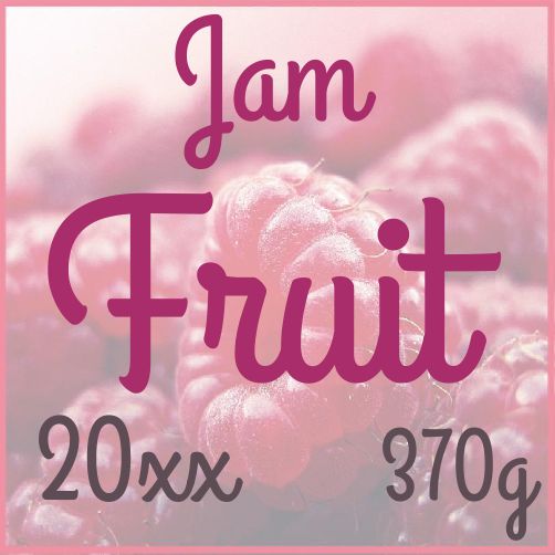 Label Jam Raspberry Rose free template