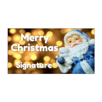 label gift christmas blue santa claus star 