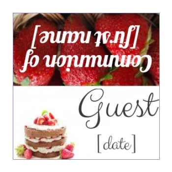 label strawberry communion table fruit cake chocolade 