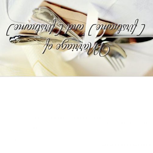 Wedding Label Table Fork template