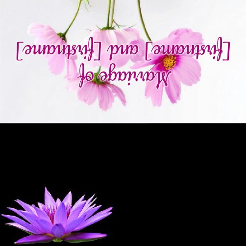Wedding Label Table Flower template