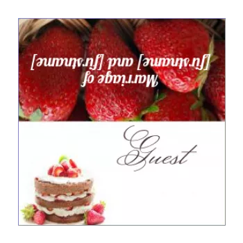 wedding label strawberry table fruit cake red 