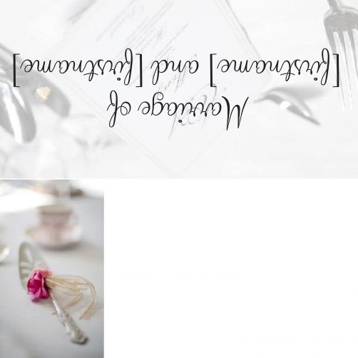 Wedding Label Table template