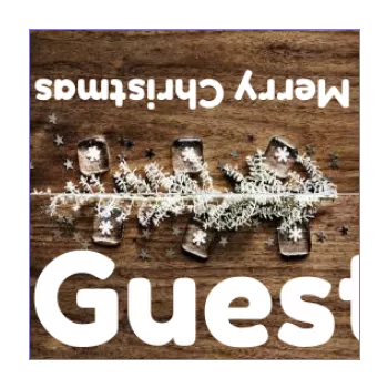 label place card dinner christmas table brown wood 